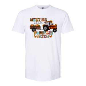 Meet Me At The Pumpkin Patch Truck Autumn Fall Thanksgiving Meaningful Gift Softstyle CVC T-Shirt