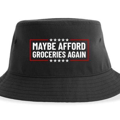 Maga Maybe Afford Groceries Again Sustainable Bucket Hat