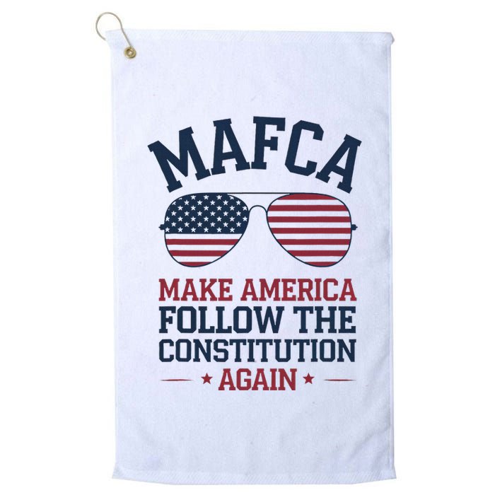 Mafca Make America Follow The Constitution Again Golf Towel