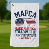 Mafca Make America Follow The Constitution Again Golf Towel