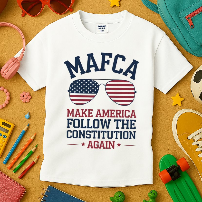 Mafca Make America Follow The Constitution Again Kids T-Shirt