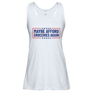 Maga Maybe Afford Groceries Again Ladies Essential Flowy Tank