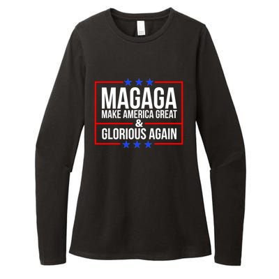 MAGAGA Make America Great And Glorious Again Trump 2024 Womens CVC Long Sleeve Shirt