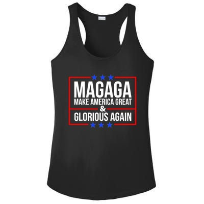 MAGAGA Make America Great And Glorious Again Trump 2024 Ladies PosiCharge Competitor Racerback Tank