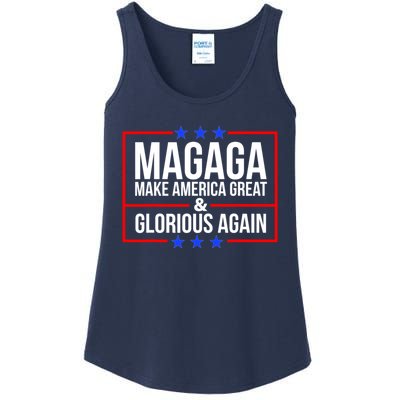 MAGAGA Make America Great And Glorious Again Trump 2024 Ladies Essential Tank