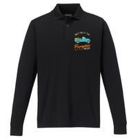 Meet Me At The Pumpkin Patch Truck Halloween Hello Fall 2024 Performance Long Sleeve Polo