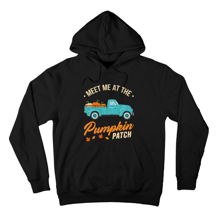 Meet Me At The Pumpkin Patch Truck Halloween Hello Fall 2024 Hoodie