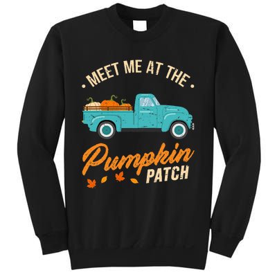 Meet Me At The Pumpkin Patch Truck Halloween Hello Fall 2024 Sweatshirt