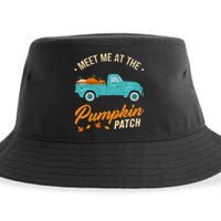 Meet Me At The Pumpkin Patch Truck Halloween Hello Fall 2024 Sustainable Bucket Hat