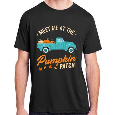 Meet Me At The Pumpkin Patch Truck Halloween Hello Fall 2024 Adult ChromaSoft Performance T-Shirt