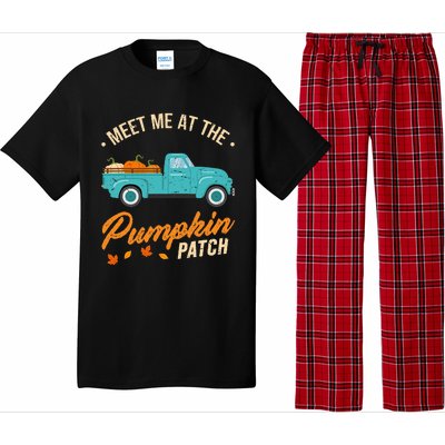 Meet Me At The Pumpkin Patch Truck Halloween Hello Fall 2024 Pajama Set