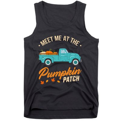 Meet Me At The Pumpkin Patch Truck Halloween Hello Fall 2024 Tank Top