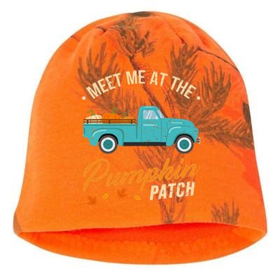 Meet Me At The Pumpkin Patch Truck Halloween Hello Fall 2024 Kati - Camo Knit Beanie