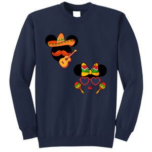 Mexican Mickey And Minnie Cinco De Mayo Couple Tall Sweatshirt