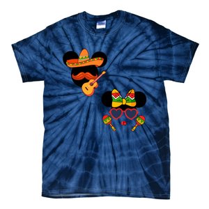 Mexican Mickey And Minnie Cinco De Mayo Couple Tie-Dye T-Shirt