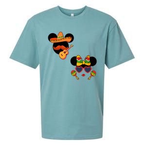 Mexican Mickey And Minnie Cinco De Mayo Couple Sueded Cloud Jersey T-Shirt