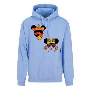 Mexican Mickey And Minnie Cinco De Mayo Couple Unisex Surf Hoodie