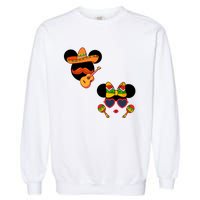 Mexican Mickey And Minnie Cinco De Mayo Couple Garment-Dyed Sweatshirt