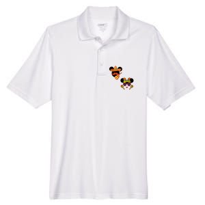 Mexican Mickey And Minnie Cinco De Mayo Couple Men's Origin Performance Pique Polo