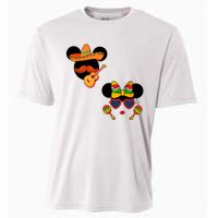 Mexican Mickey And Minnie Cinco De Mayo Couple Cooling Performance Crew T-Shirt