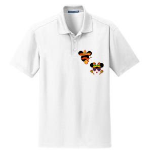 Mexican Mickey And Minnie Cinco De Mayo Couple Dry Zone Grid Polo