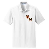 Mexican Mickey And Minnie Cinco De Mayo Couple Dry Zone Grid Polo