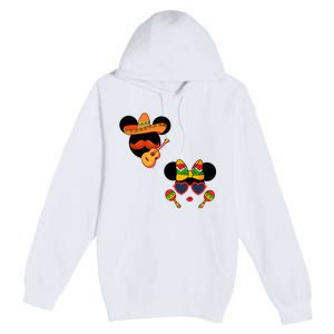 Mexican Mickey And Minnie Cinco De Mayo Couple Premium Pullover Hoodie