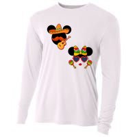 Mexican Mickey And Minnie Cinco De Mayo Couple Cooling Performance Long Sleeve Crew