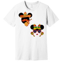 Mexican Mickey And Minnie Cinco De Mayo Couple Premium T-Shirt