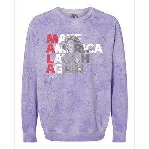 Mala Make America Laugh Again 2024 Kamala Harris President Colorblast Crewneck Sweatshirt