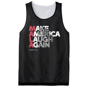 Mala Make America Laugh Again 2024 Kamala Harris President Mesh Reversible Basketball Jersey Tank