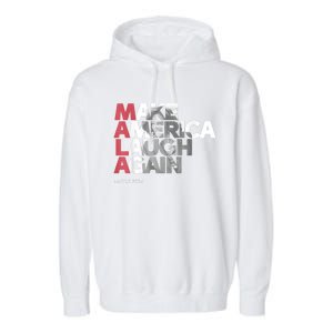 Mala Make America Laugh Again 2024 Kamala Harris President Garment-Dyed Fleece Hoodie