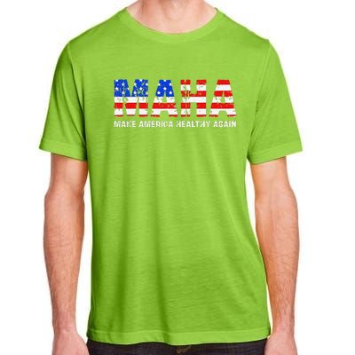 Maha Make America Healthy Again Us Patriotic 4th Of July Adult ChromaSoft Performance T-Shirt