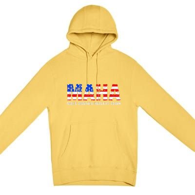 Maha Make America Healthy Again Us Patriotic 4th Of July Premium Pullover Hoodie