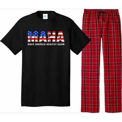 Maha Make America Healthy Again Us Patriotic 4th Of July Pajama Set