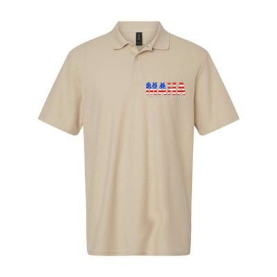 Maha Make America Healthy Again Us Patriotic 4th Of July Softstyle Adult Sport Polo