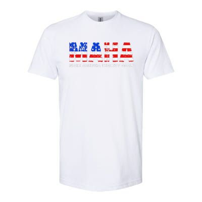 Maha Make America Healthy Again Us Patriotic 4th Of July Softstyle CVC T-Shirt