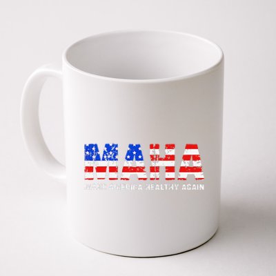 Maha Make America Healthy Again Us Patriotic 4th Of July Coffee Mug