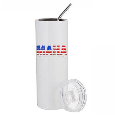 Maha Make America Healthy Again Us Patriotic 4th Of July Stainless Steel Tumbler