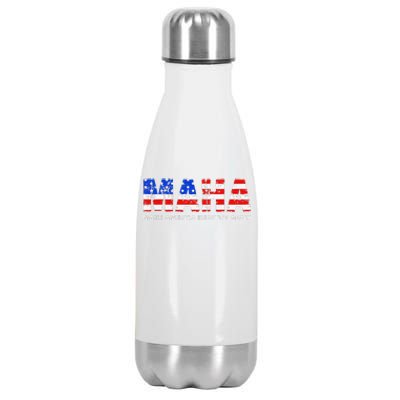 Maha Make America Healthy Again Us Patriotic 4th Of July Stainless Steel Insulated Water Bottle