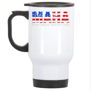 Maha Make America Healthy Again Us Patriotic 4th Of July Stainless Steel Travel Mug