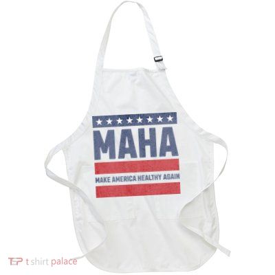 Maha Make America Healthy Again Full-Length Apron With Pockets
