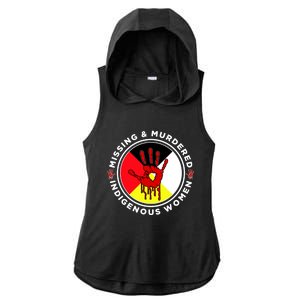 Mmiw Missing And Murdered Indigenous Medicine Wheel Mmiw Gift Ladies PosiCharge Tri-Blend Wicking Draft Hoodie Tank