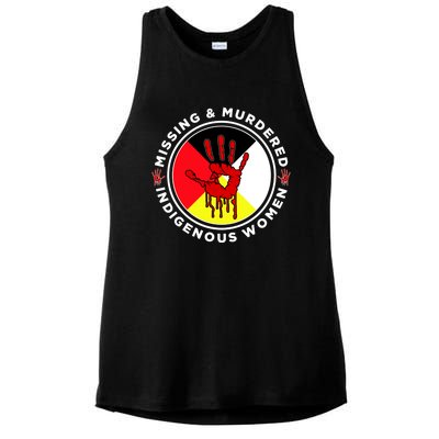 Mmiw Missing And Murdered Indigenous Medicine Wheel Mmiw Gift Ladies PosiCharge Tri-Blend Wicking Tank