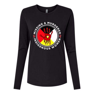 Mmiw Missing And Murdered Indigenous Medicine Wheel Mmiw Gift Womens Cotton Relaxed Long Sleeve T-Shirt