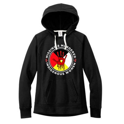 Mmiw Missing And Murdered Indigenous Medicine Wheel Mmiw Gift Women's Fleece Hoodie