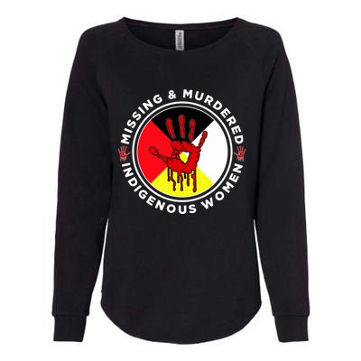 Mmiw Missing And Murdered Indigenous Medicine Wheel Mmiw Gift Womens California Wash Sweatshirt