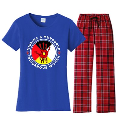 Mmiw Missing And Murdered Indigenous Medicine Wheel Mmiw Gift Women's Flannel Pajama Set