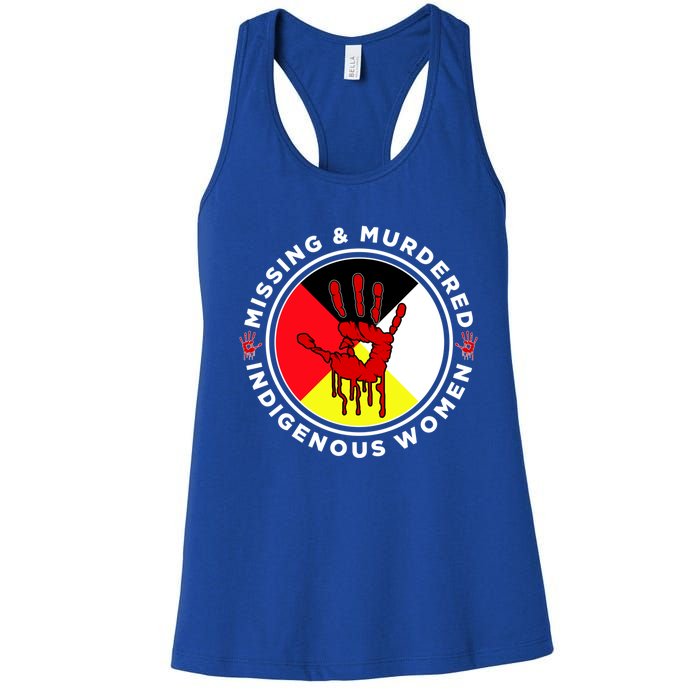 Mmiw Missing And Murdered Indigenous Medicine Wheel Mmiw Gift Women's Racerback Tank