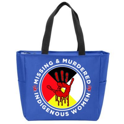 Mmiw Missing And Murdered Indigenous Medicine Wheel Mmiw Gift Zip Tote Bag